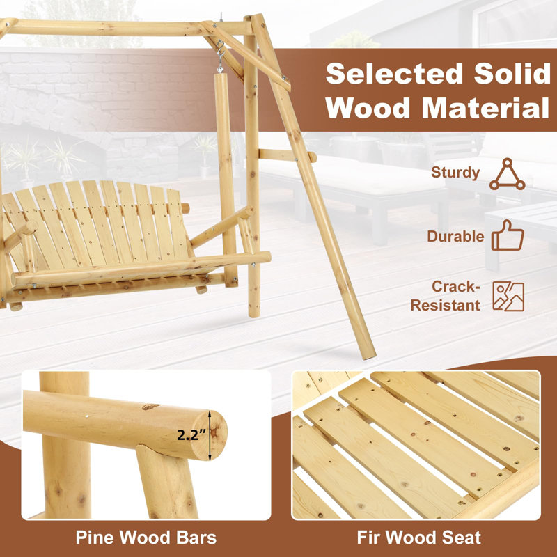 Wooden swing seat design outlet